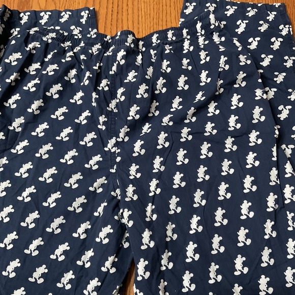 Disney Navy Blue and White with White Mickey Print lounge pants size medium - Picture 3 of 4